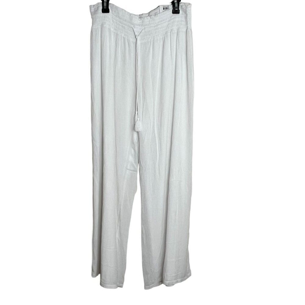 INC International Concepts Vacay Store Wide Leg Palazzo Pant Rayon Large NWT